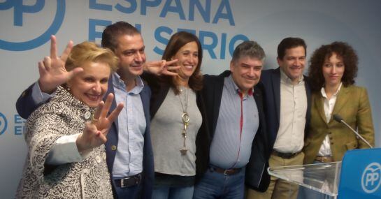 Carmen Quintanilla, José Alberto Martín Toledano, Rosa Romero, Carlos Cotillas, Miguel Ángel Valverde y Cristina Flora Molina,