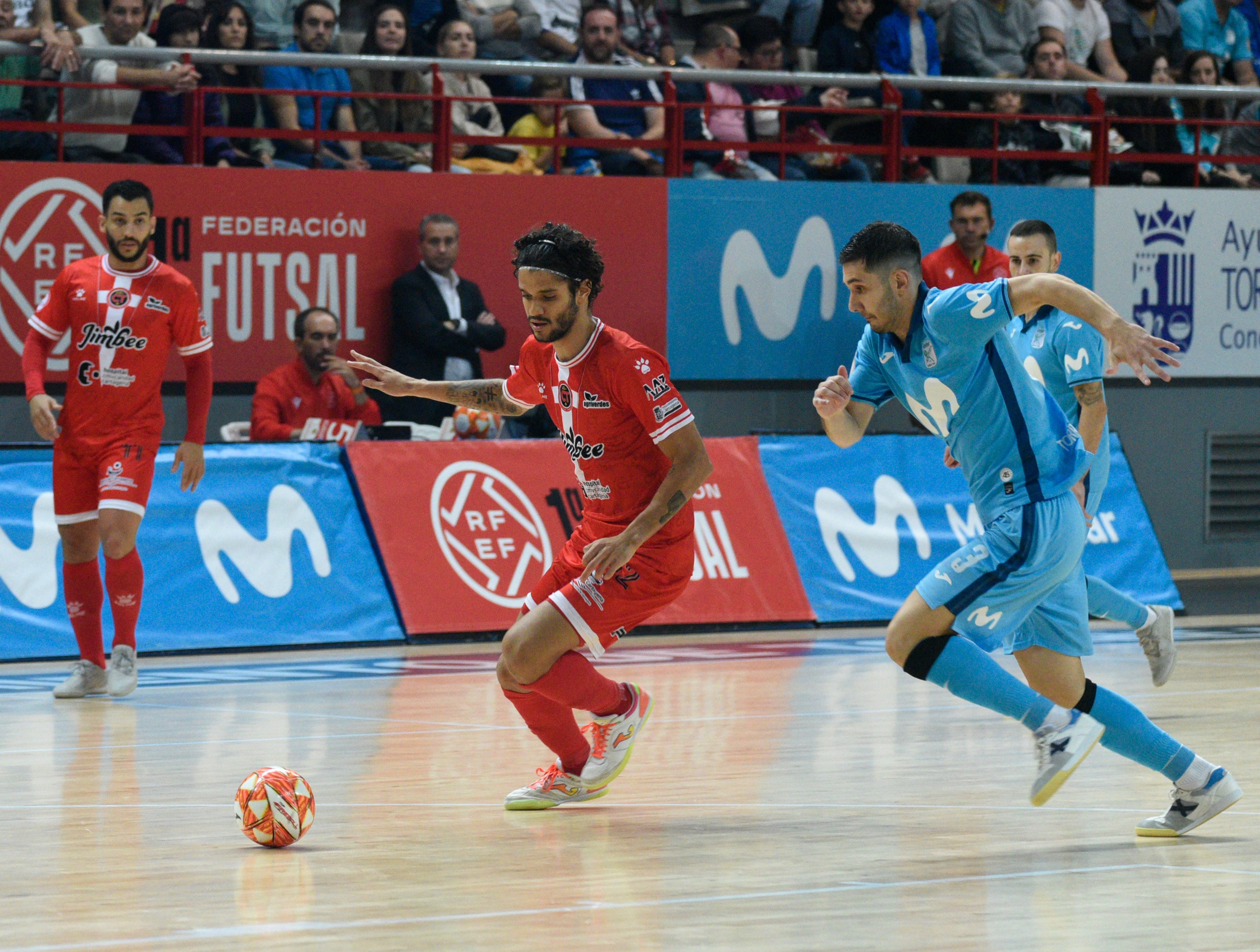 Lucao durante el partido de ida en el Jorge Garbajosa