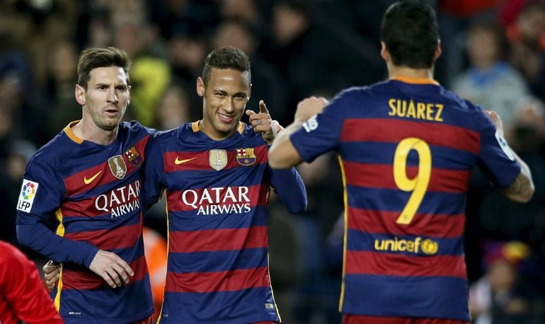 Messi, Neymar y Suárez 