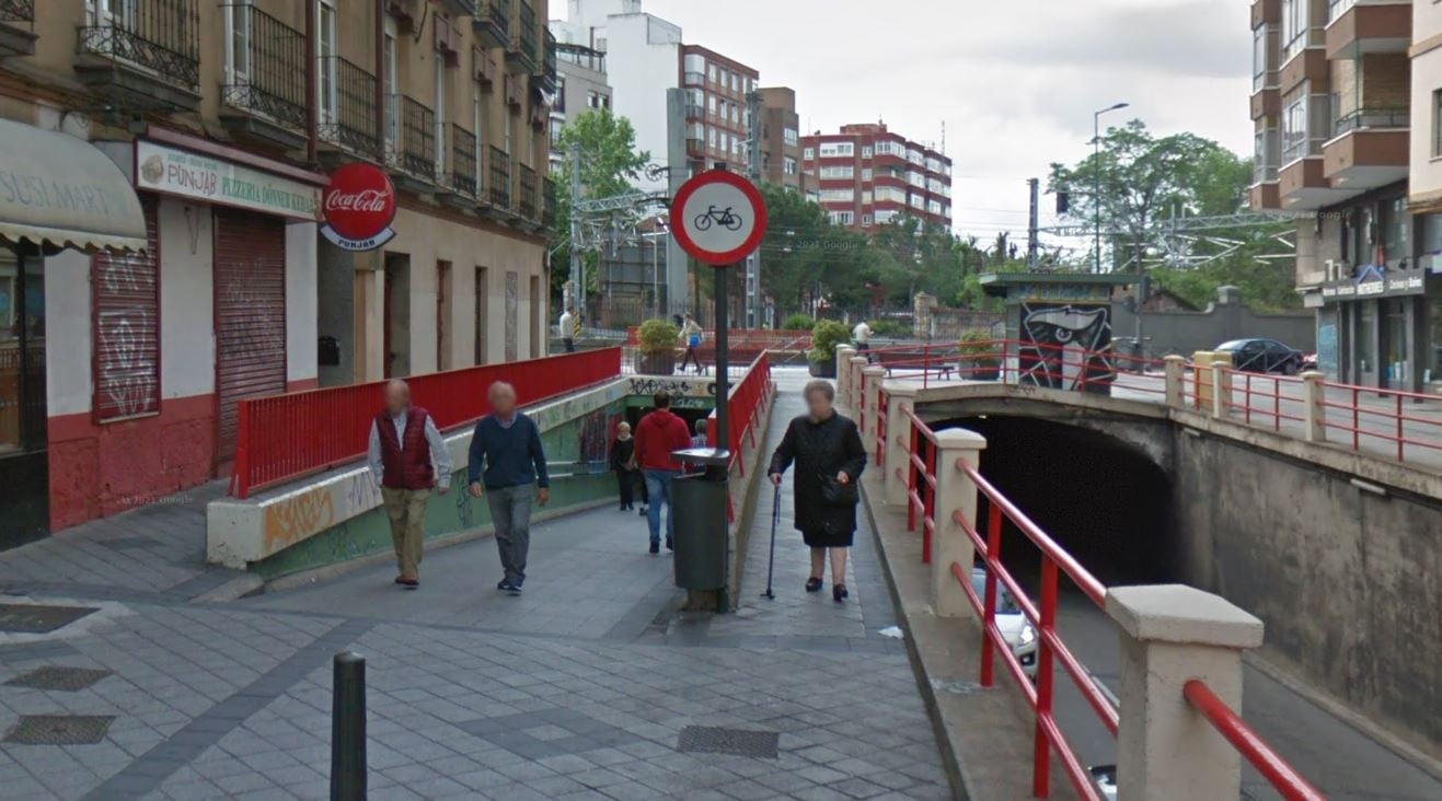 Túnel peatonal de Labradores, en Valladolid capital