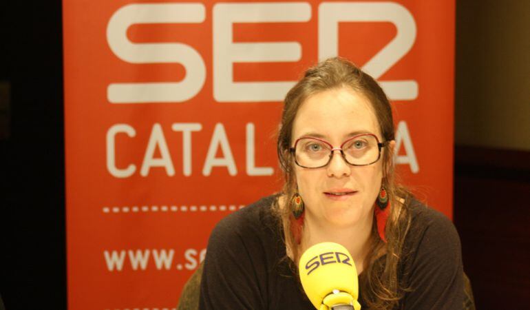 La diputada de la CUP al Parlament, Eulàlia Reguant, als estudis de Ràdio Barcelona