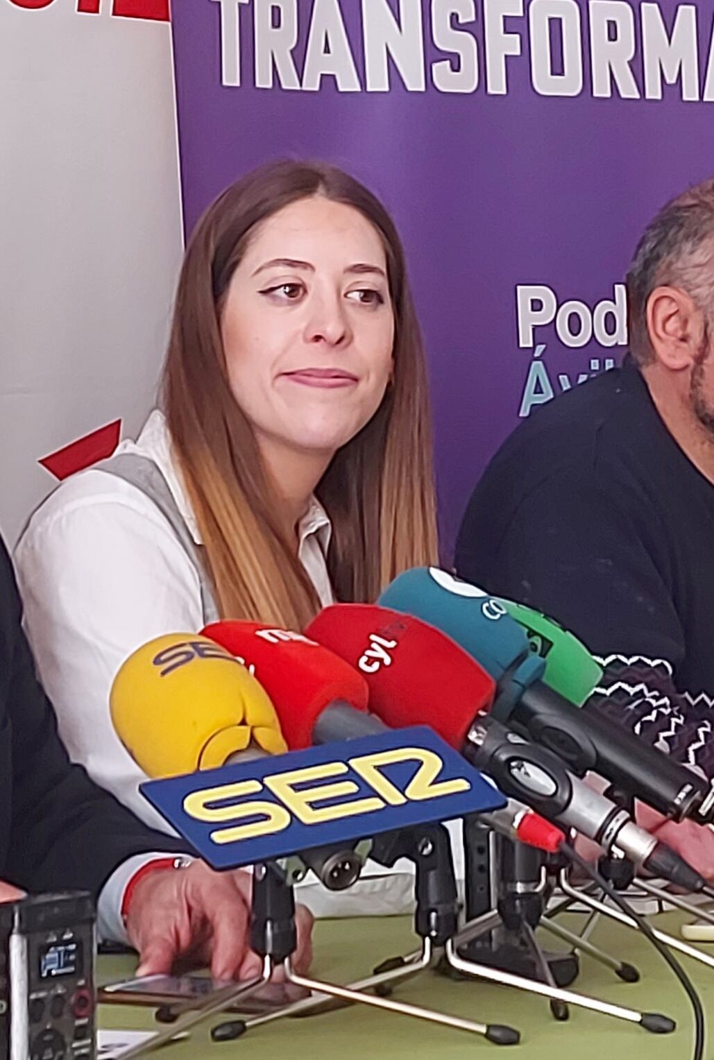 Jimena Manteca, cabeza de lista de la coalición IU-Podemos