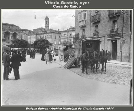 A la derecha de la foto Casa de Quico en 1914