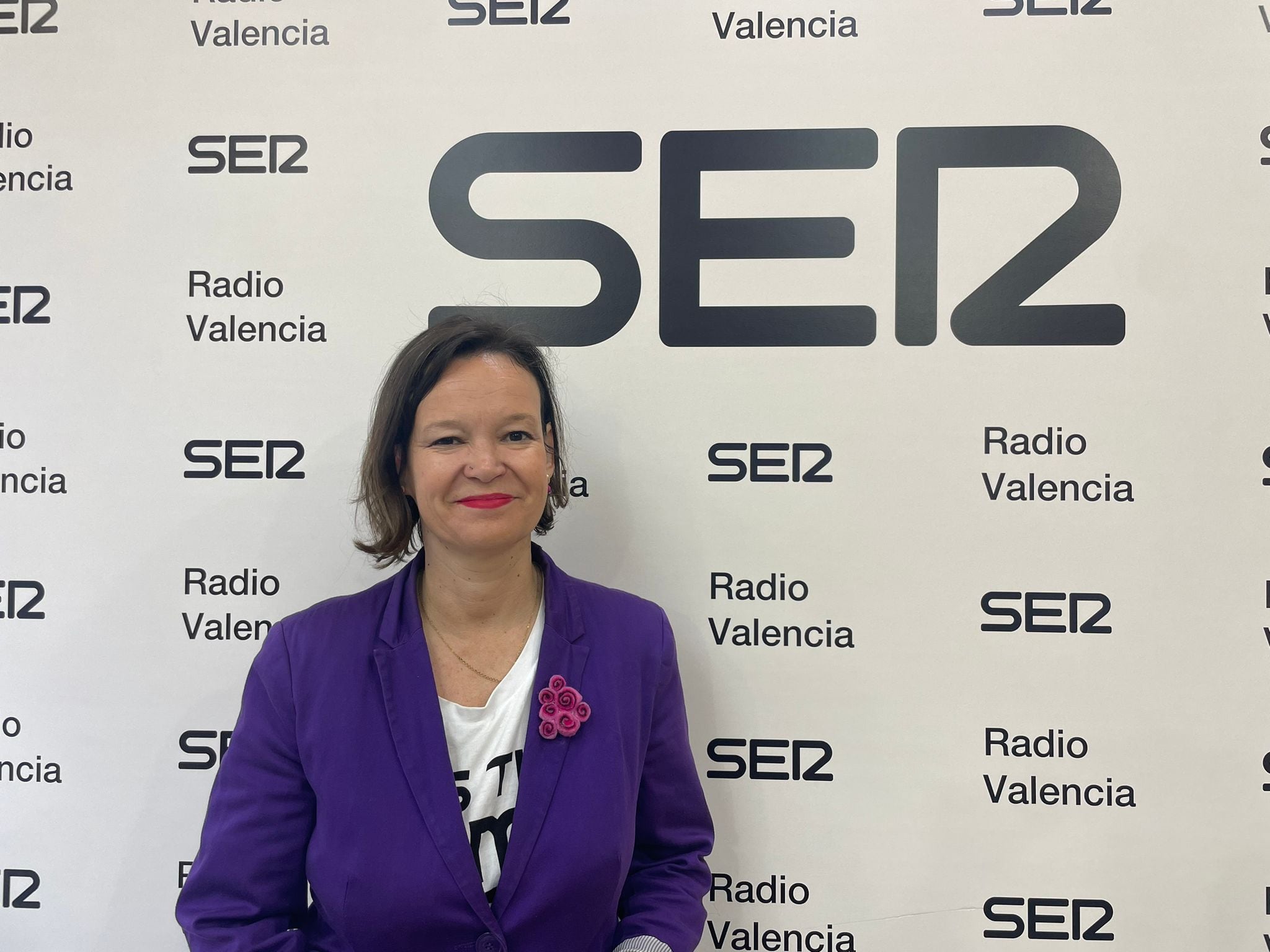 Leire Pajín, número 8 en la lista del PSOE al Parlamento Europeo, en Radio Valencia Cadena SER (Imagen de archivo)