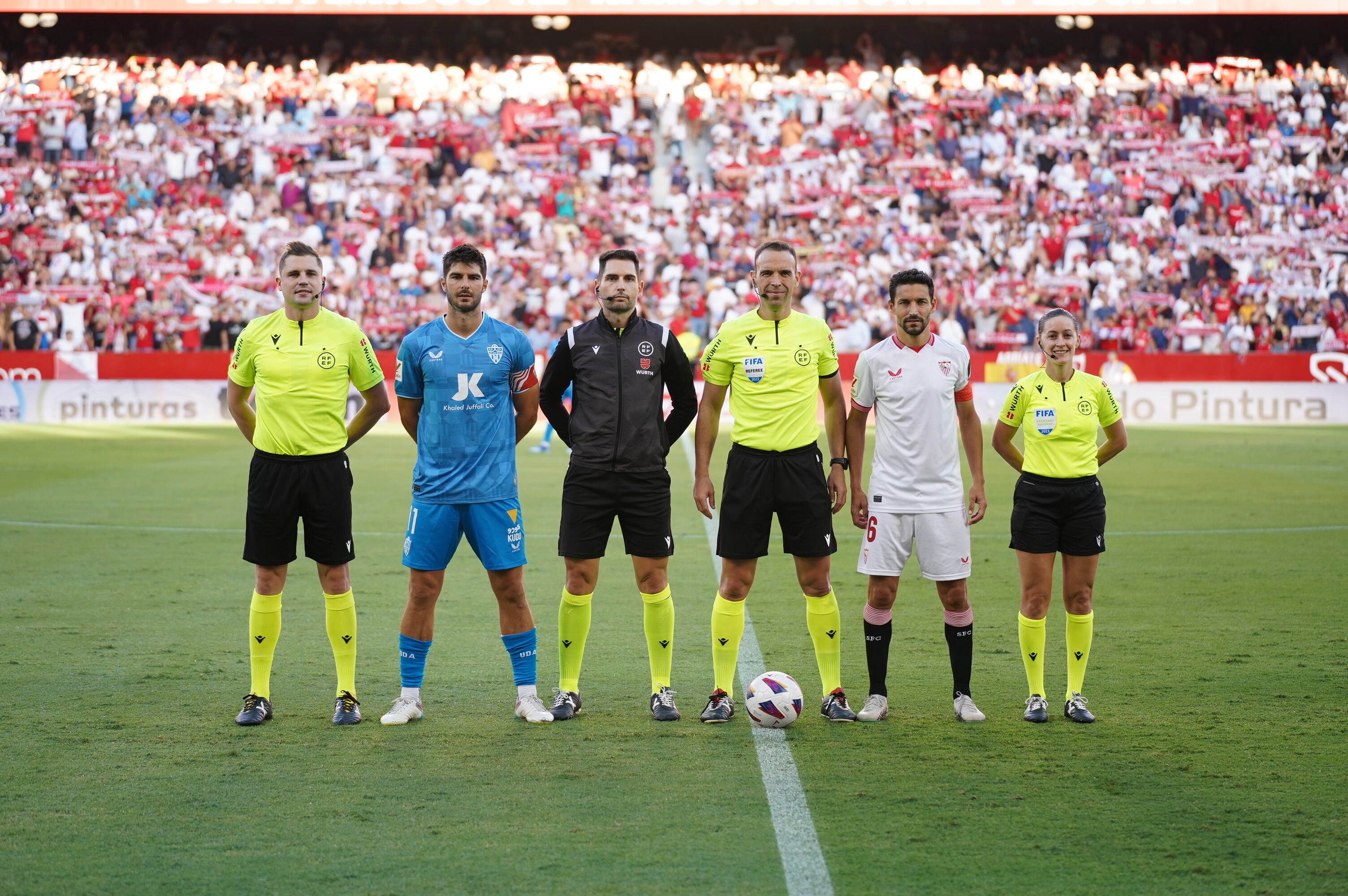 Cuadra Fernández en el Sevilla-Almería.