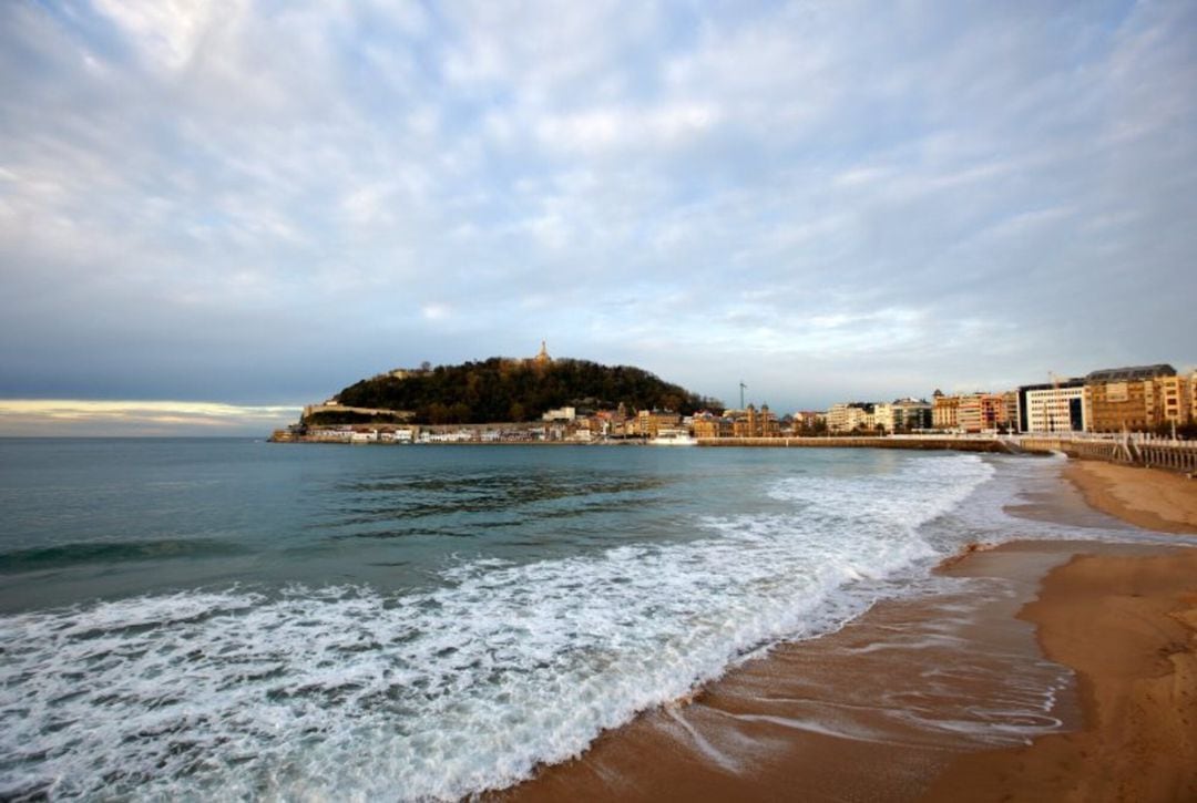 Playa de la Concha en San Sebastián.