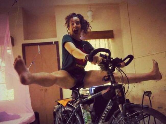 La bici, su mejor compañera de viaje