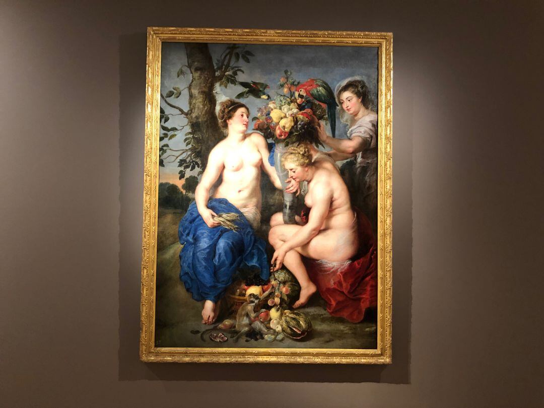 &#039;Ceres y las dos ninfas&#039; ya cuelga en el Museo de León 