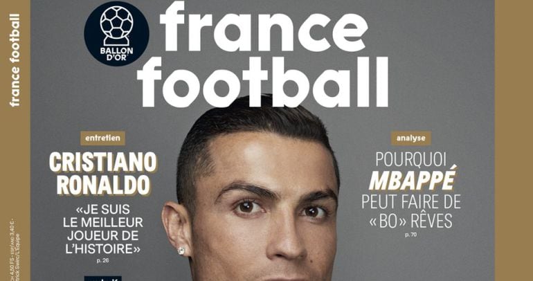 Cristiano Ronaldo, portada de France Football