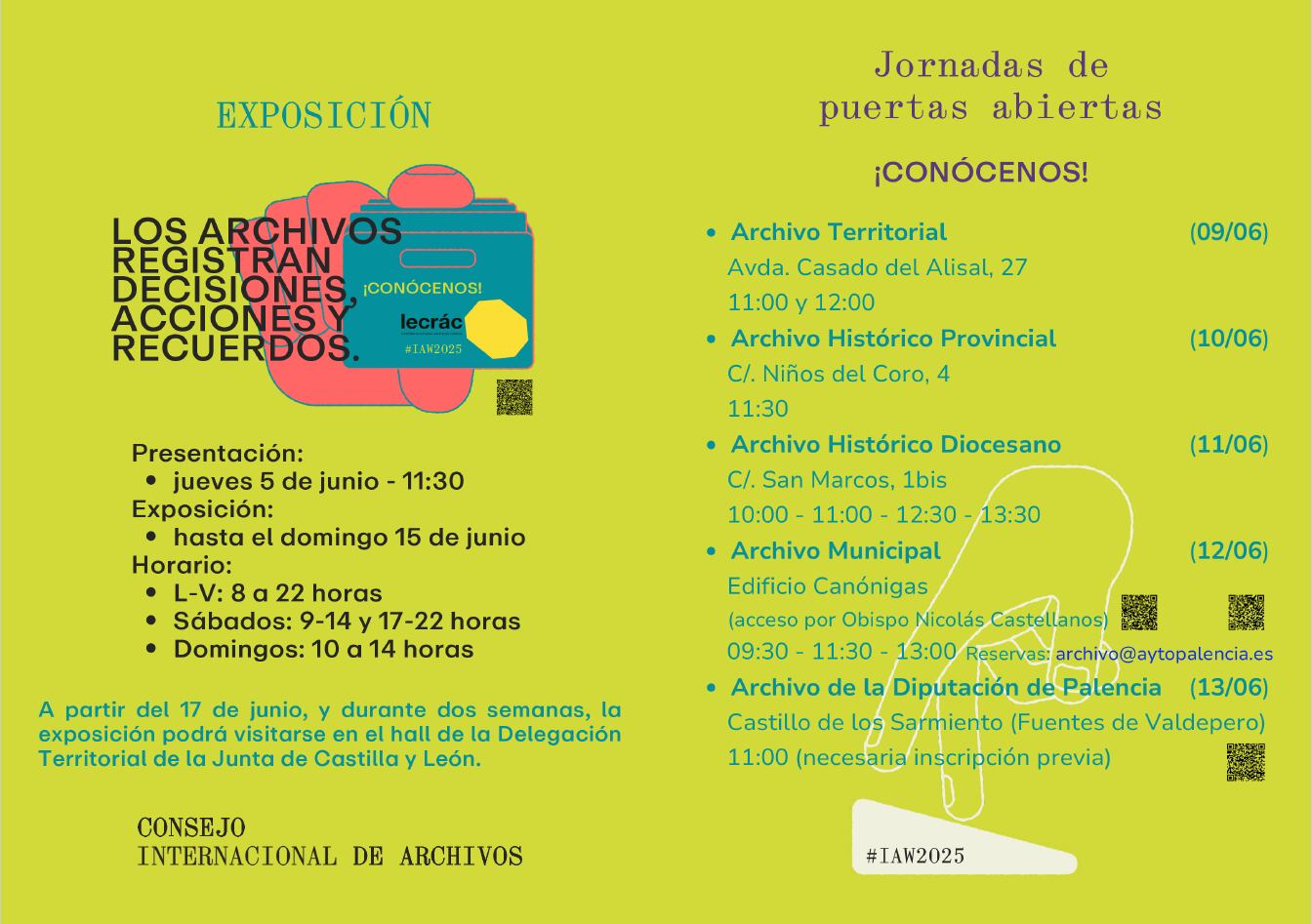 Jornadas de puertas abiertas en los archivos de Palencia