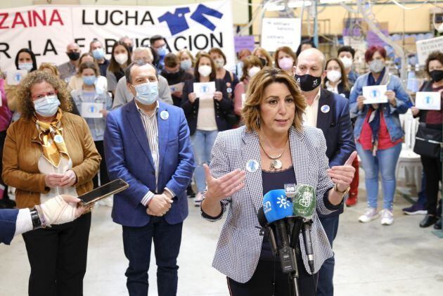 La secretaria general del PSOE de Andalucía, Susana Díaz