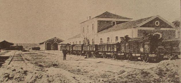 Estación del ferrocarril de Cuenca en las primeras décadas del siglo XX.