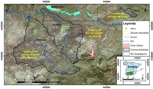 Mapa contextual de zonas inundables