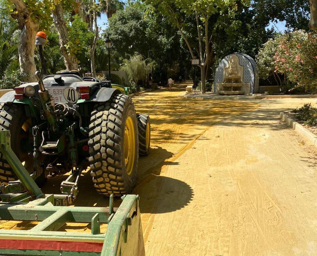 Actuaciones de mantenimiento en Las Alamedas de Lorca