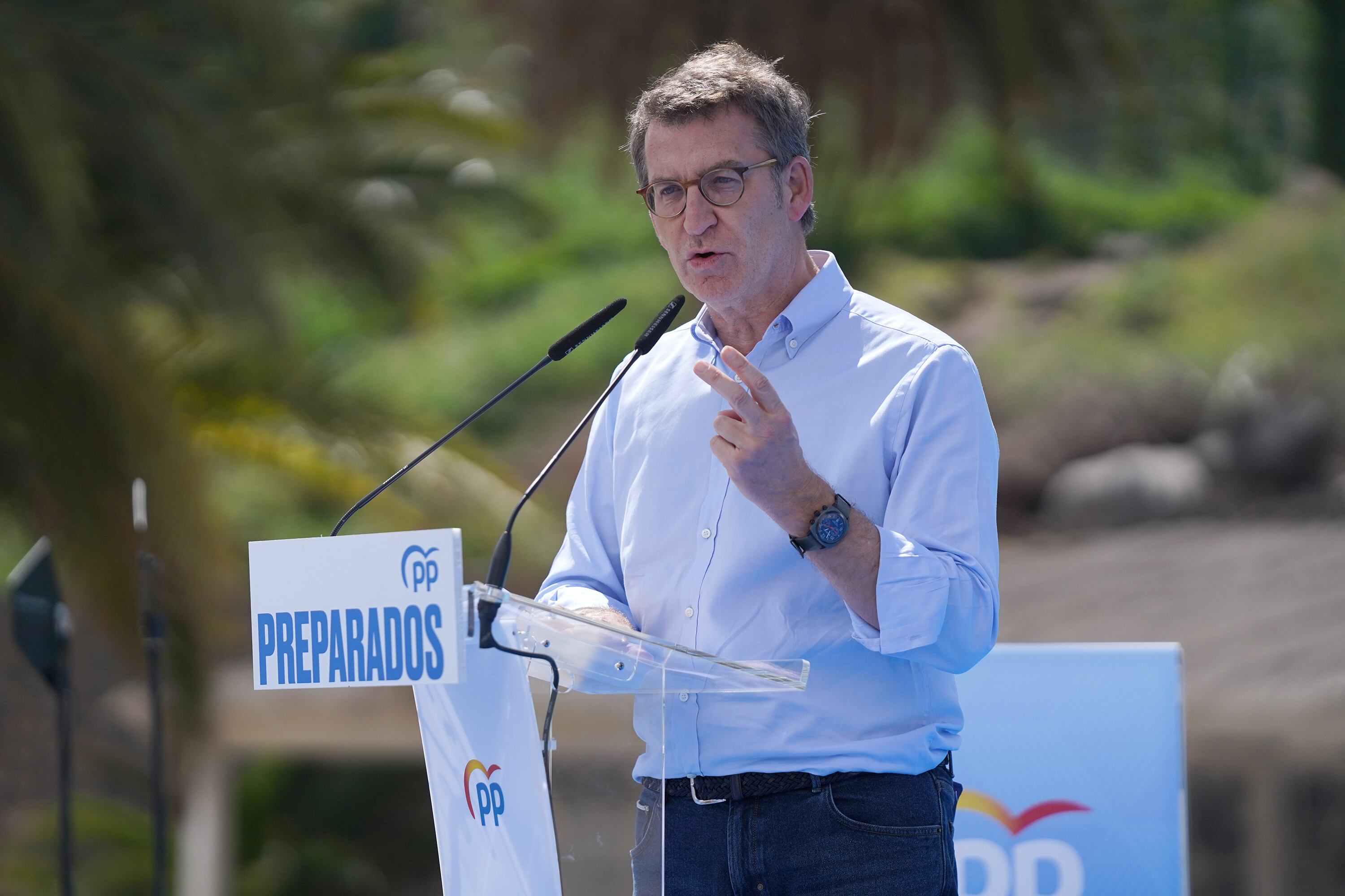 Alberto Núñez Feijóo​, presidente de la Xunta de Galicia y candidato a la presidencia del PP.