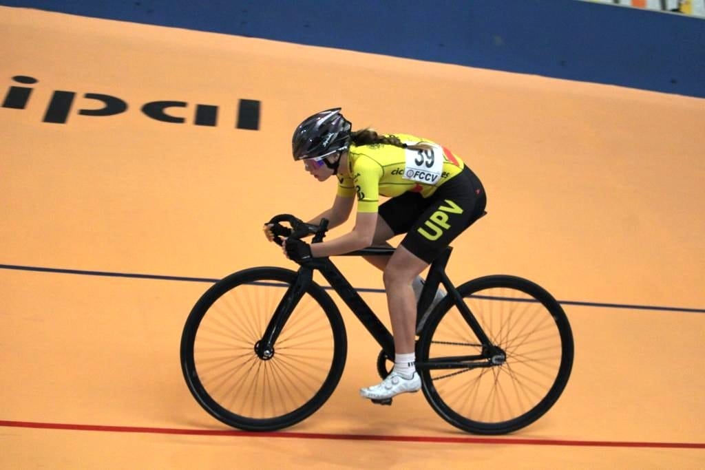 Valeria Rico durante el campeonato autonómico