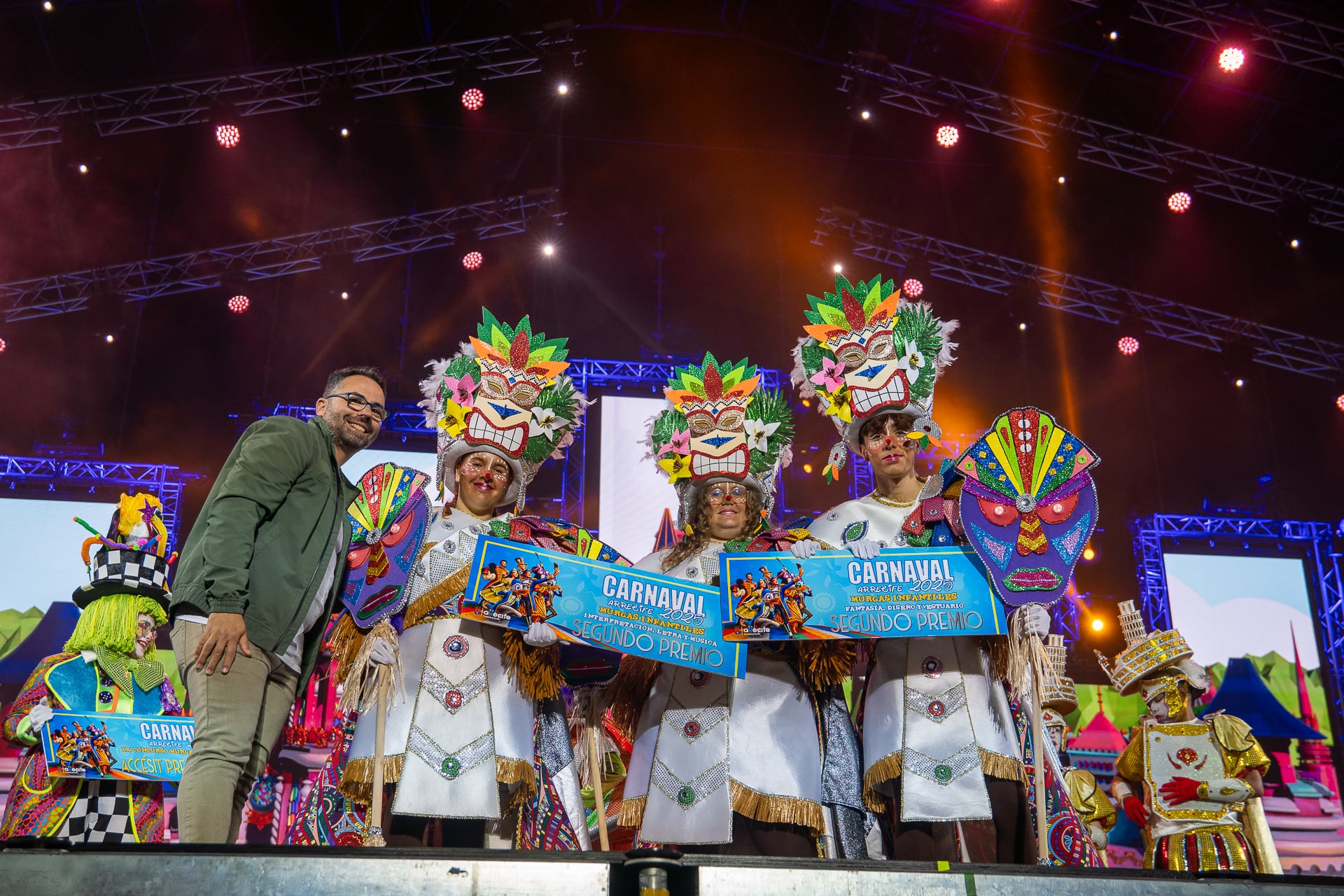 Los Intoxicaditos, segundo premio del IX Concurso de Murgas Infantiles del Carnaval de Arrecife.