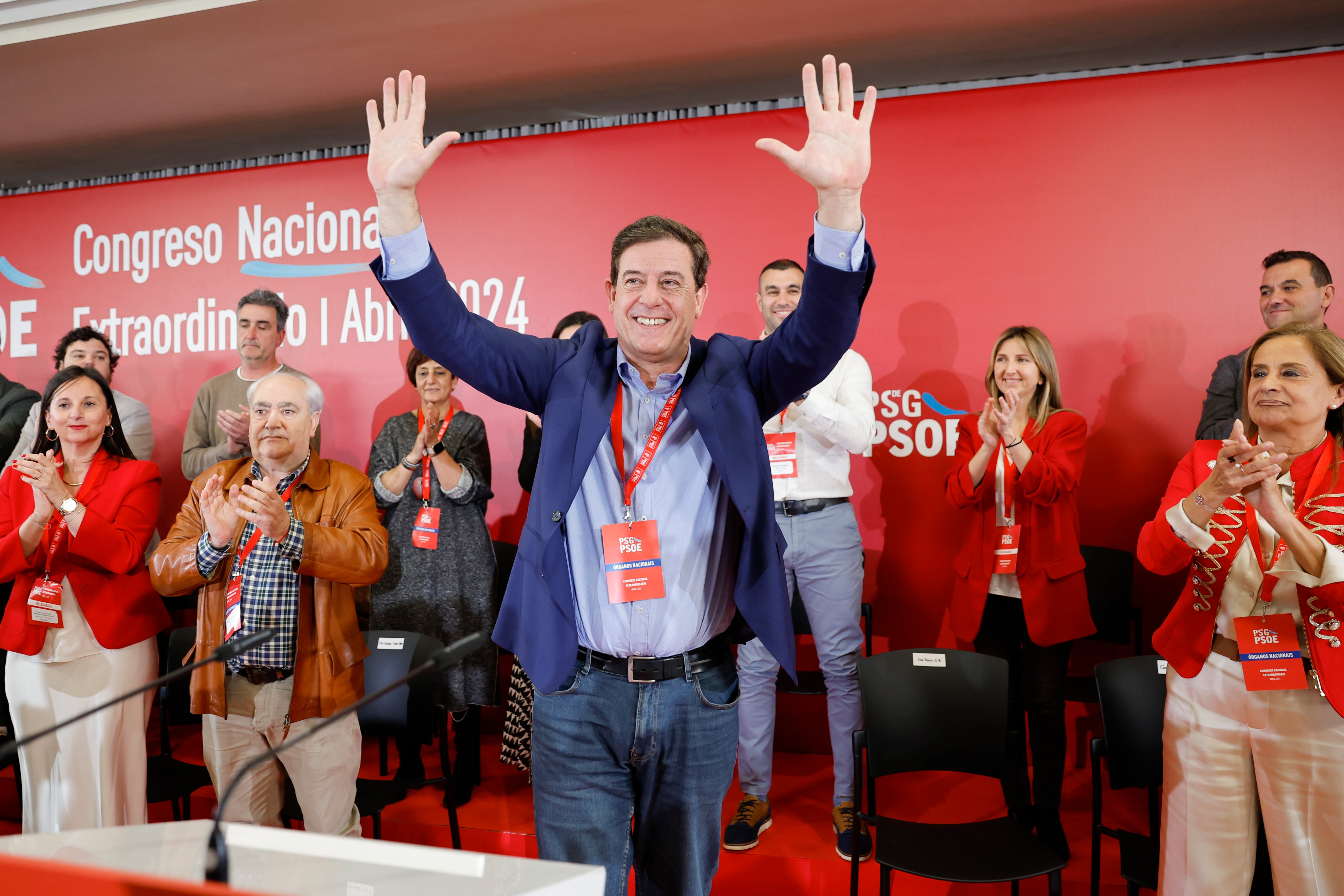 José Ramón Gómez Besteiro no Congreso Nacional Extraordinario do PSdeG-PSOE