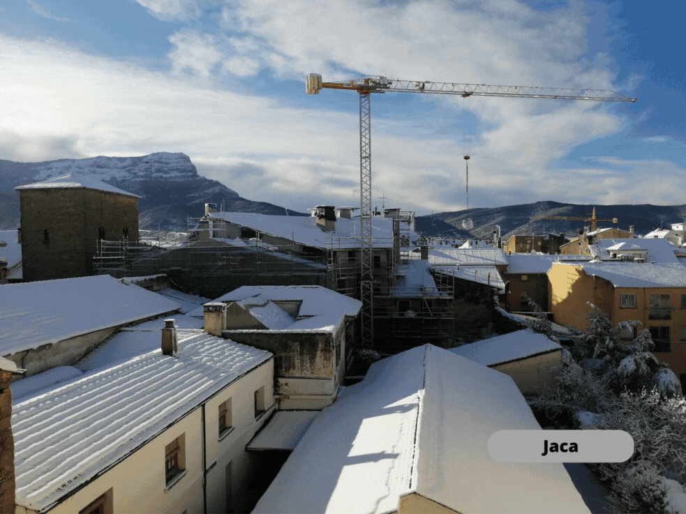 Jaca, este miércoles a primera hora de la mañana