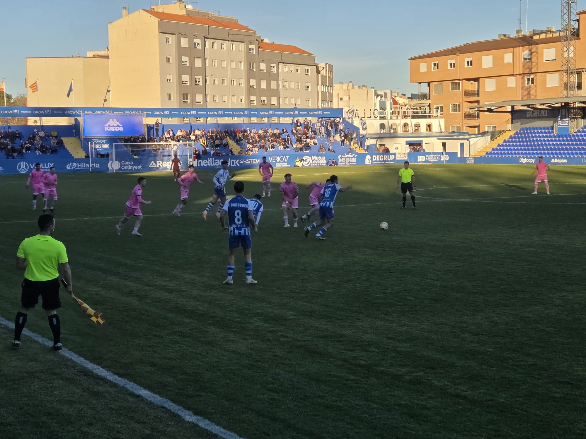 Instante del partido entre el Alcoyano y el Castellón "B"