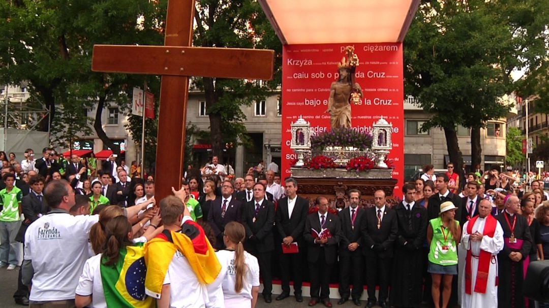 Cristo de la Caída en el Vía Crucis de la JMJ