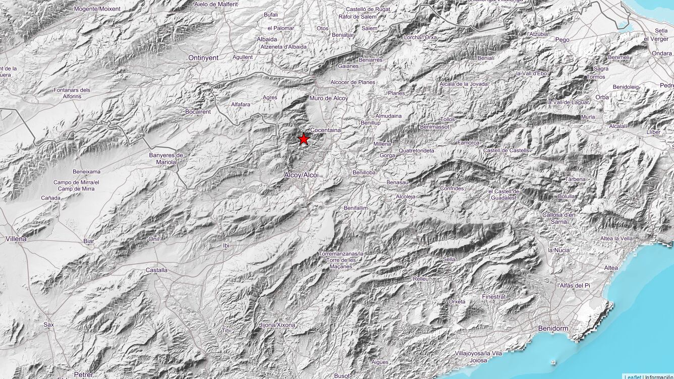 Imagen de la zona donde se ha sentido el terremoto. Foto: IGN