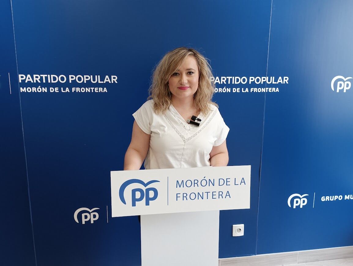 La portavoz del PP, Gloria Hidalgo / Radio Morón