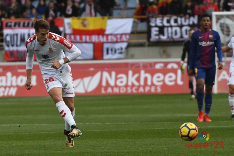 Señé, en un lance del partido de la pasada temporada ante el Barcelona B
