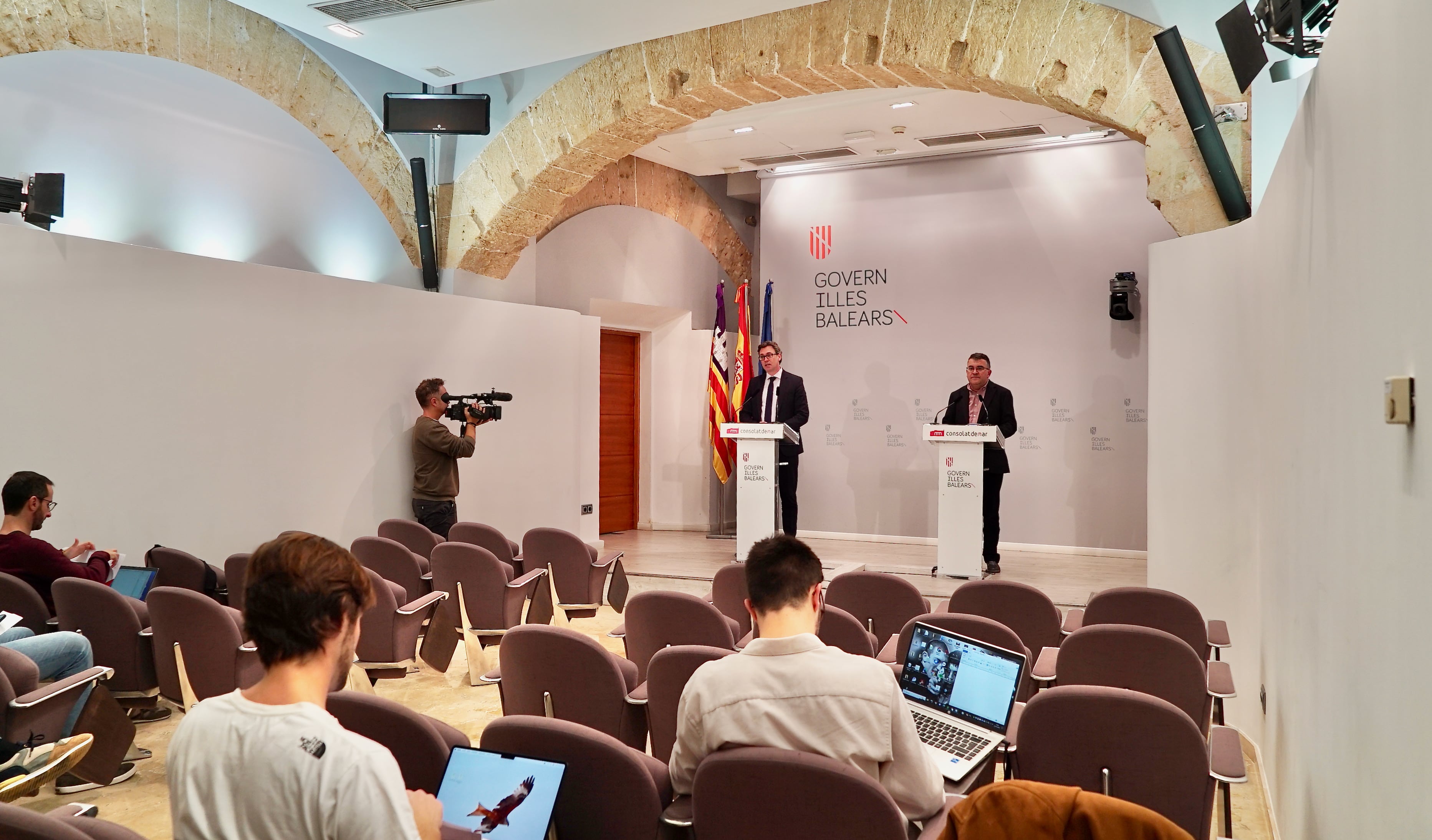 Un momento tras el Consell de Govern