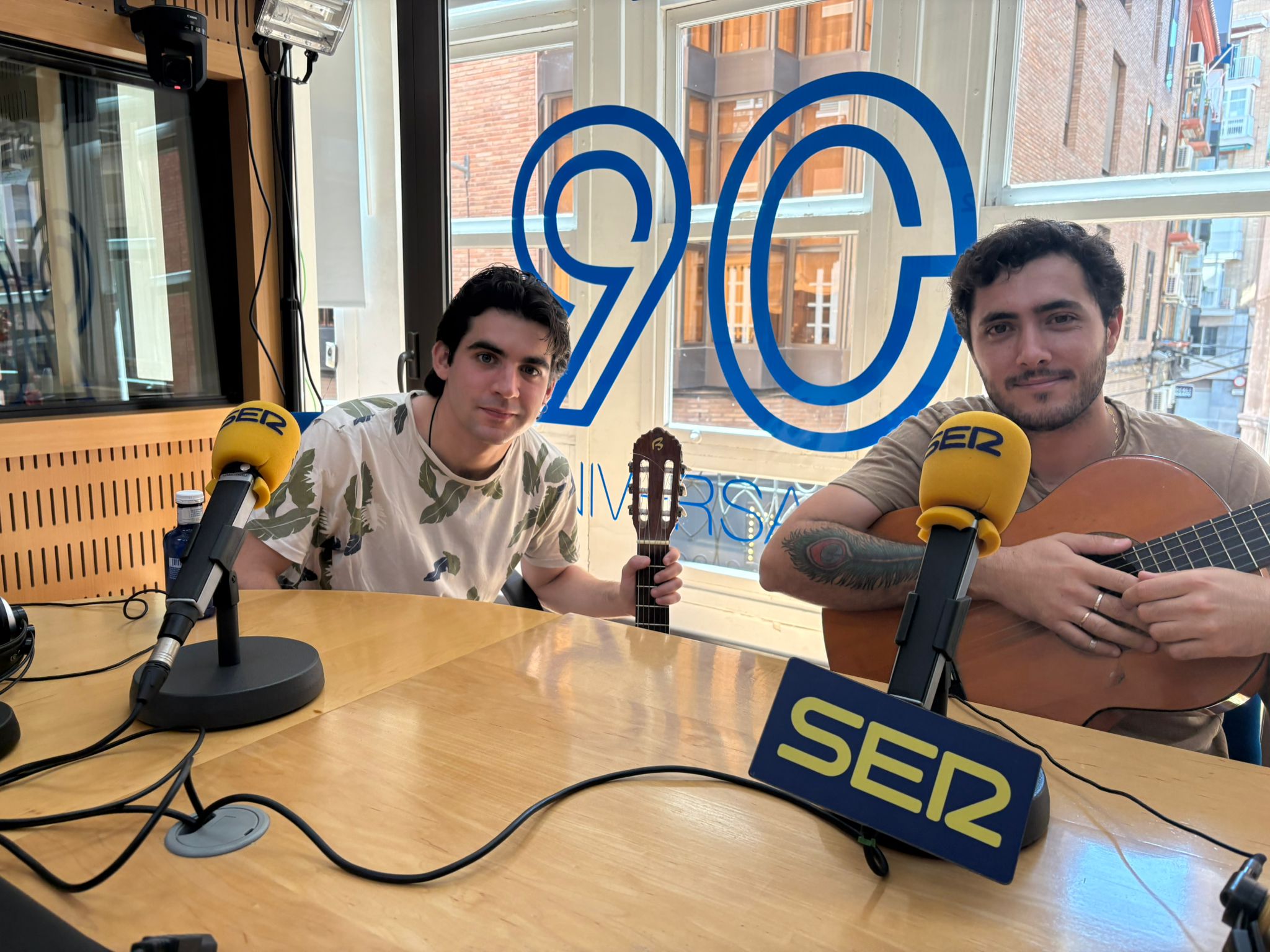 FAC y JARA durante su visita a los estudios de Radio Murcia para participar en el  programa Hoy por hoy.