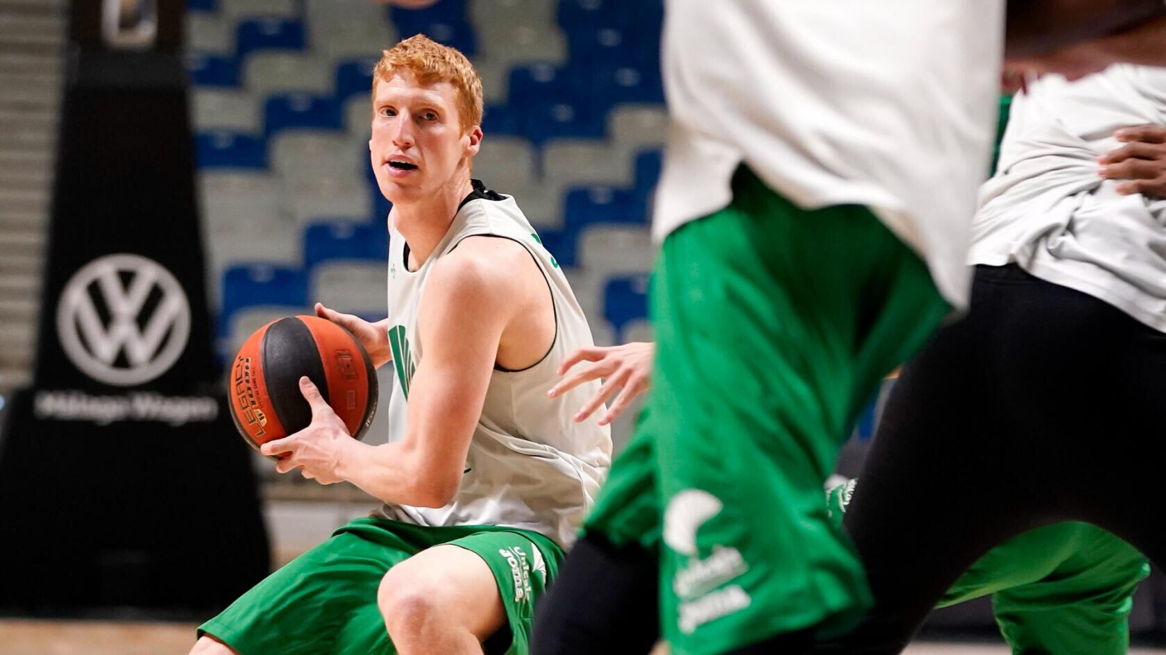 Alberto Díaz, durante un entrenamiento