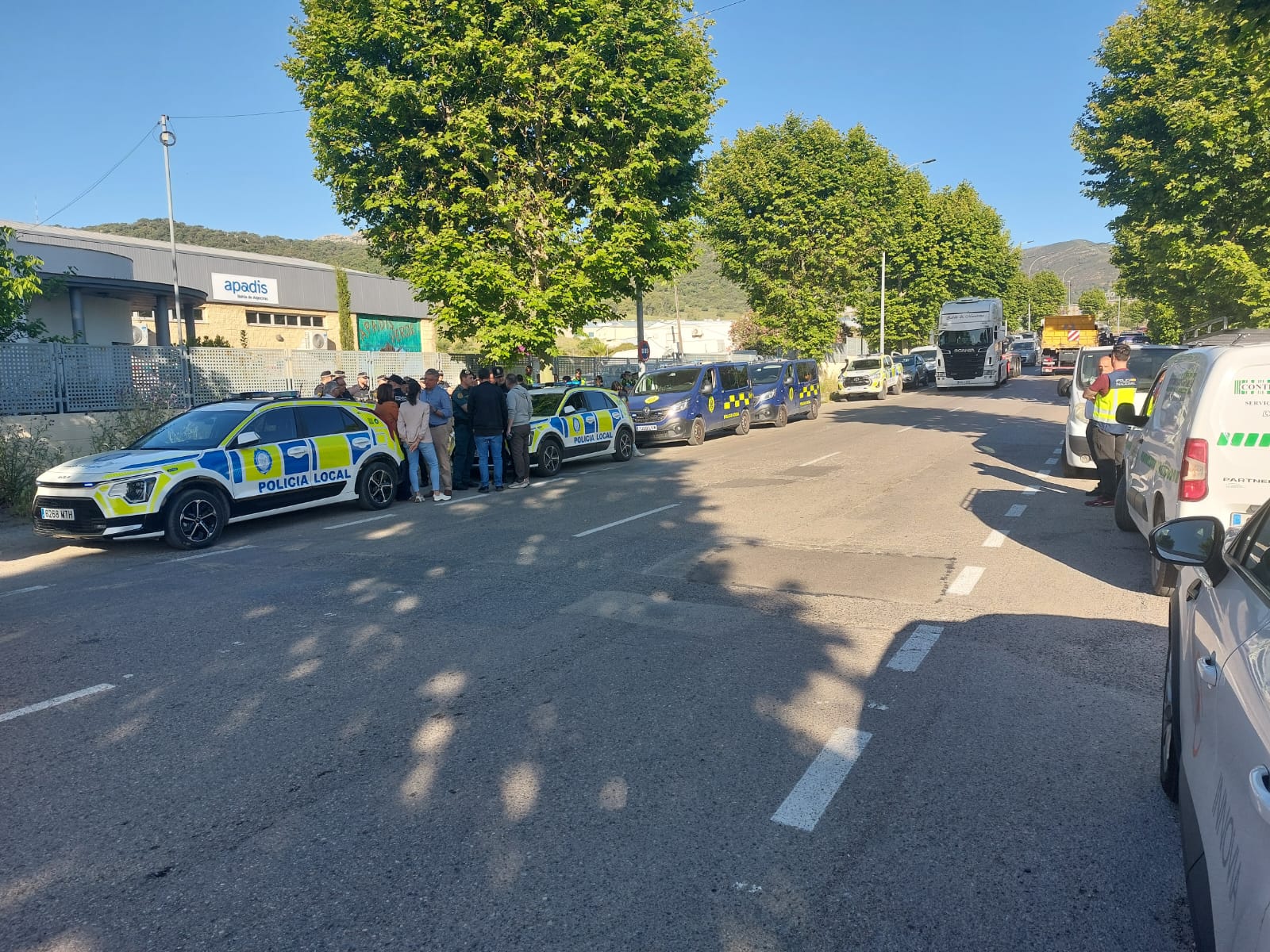 Un momento de la actuación policial