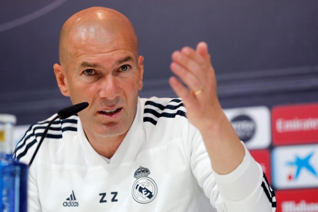 Zidane en la rueda de prensa previa el partido frente al Athletic Club