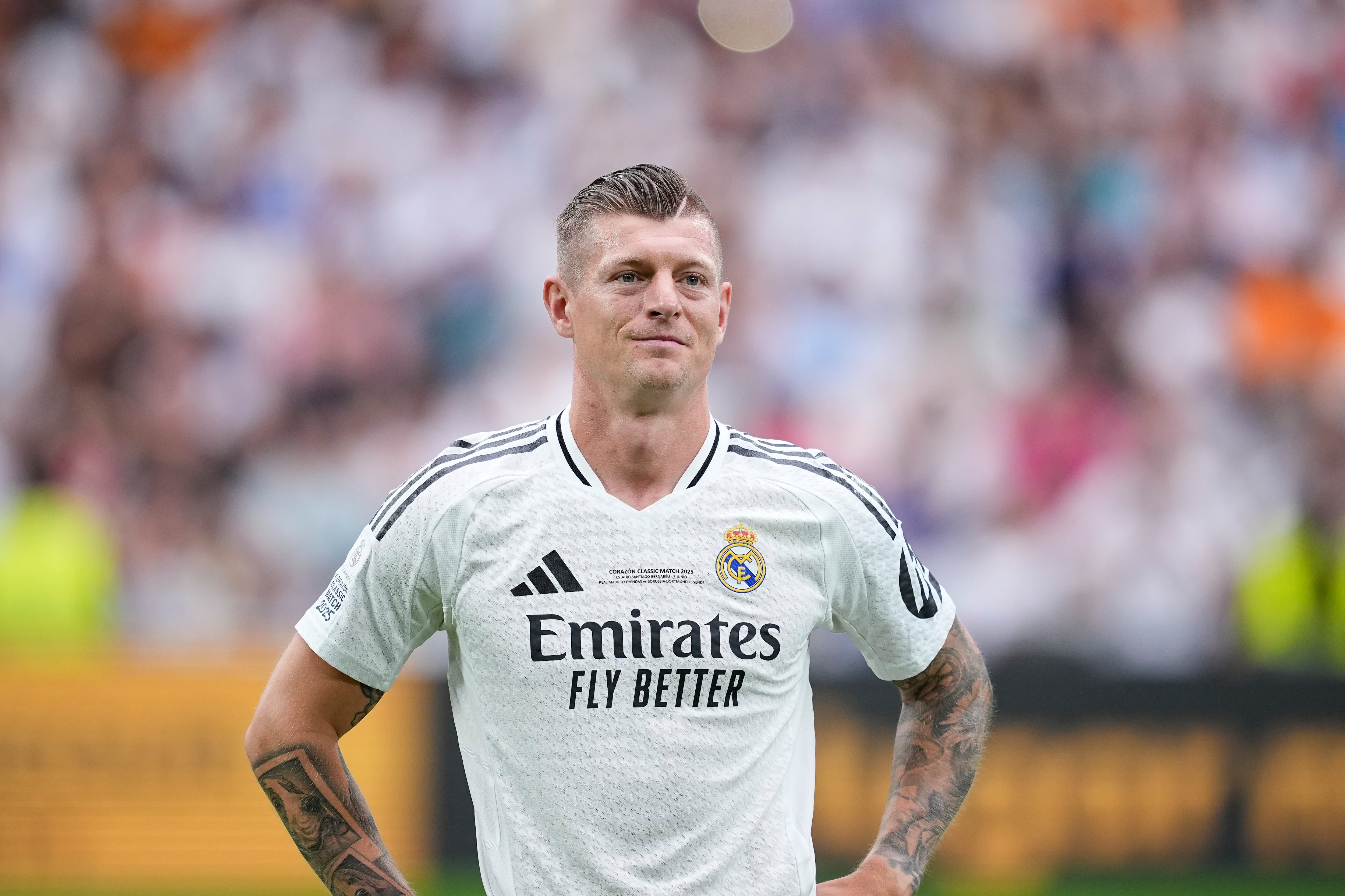 Toni Kroos, durante el partido de leyendas entre Real Madrid y Borussia Dortmund