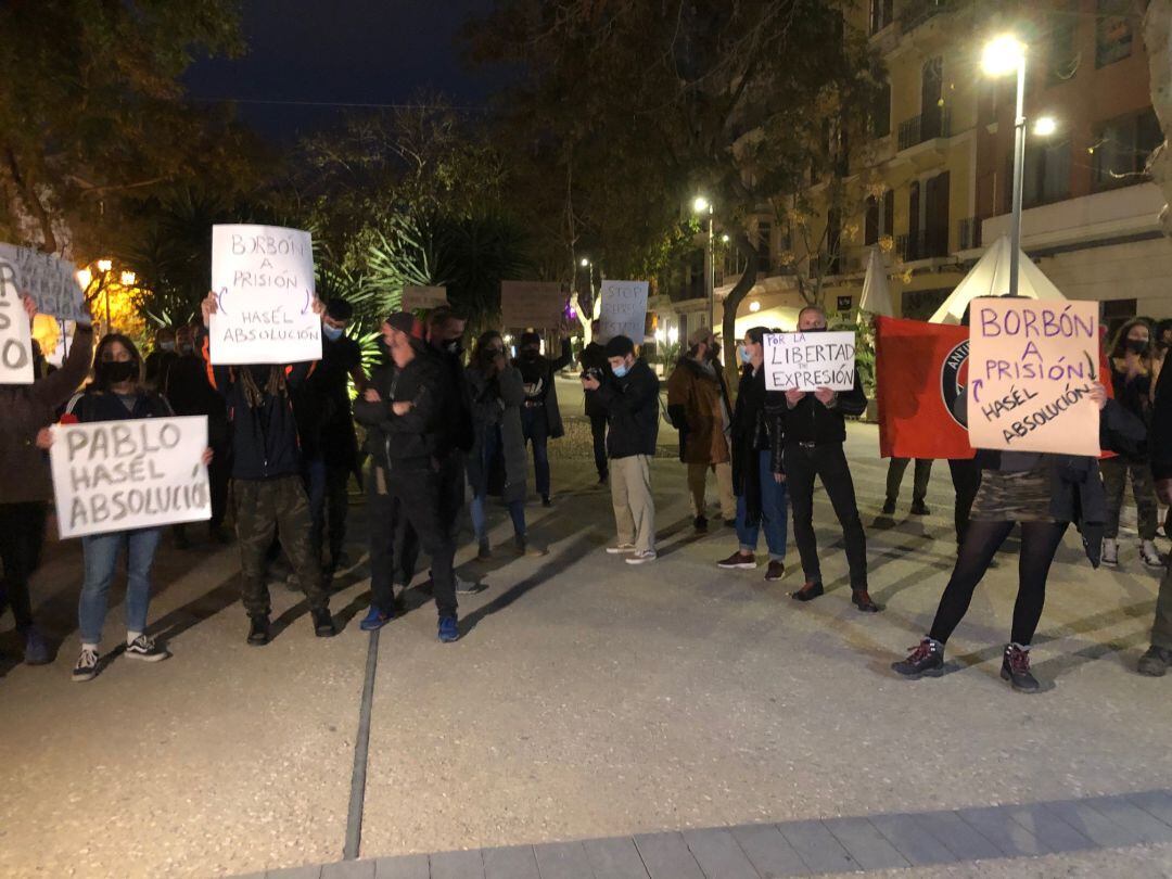 Un momento durante la concentración