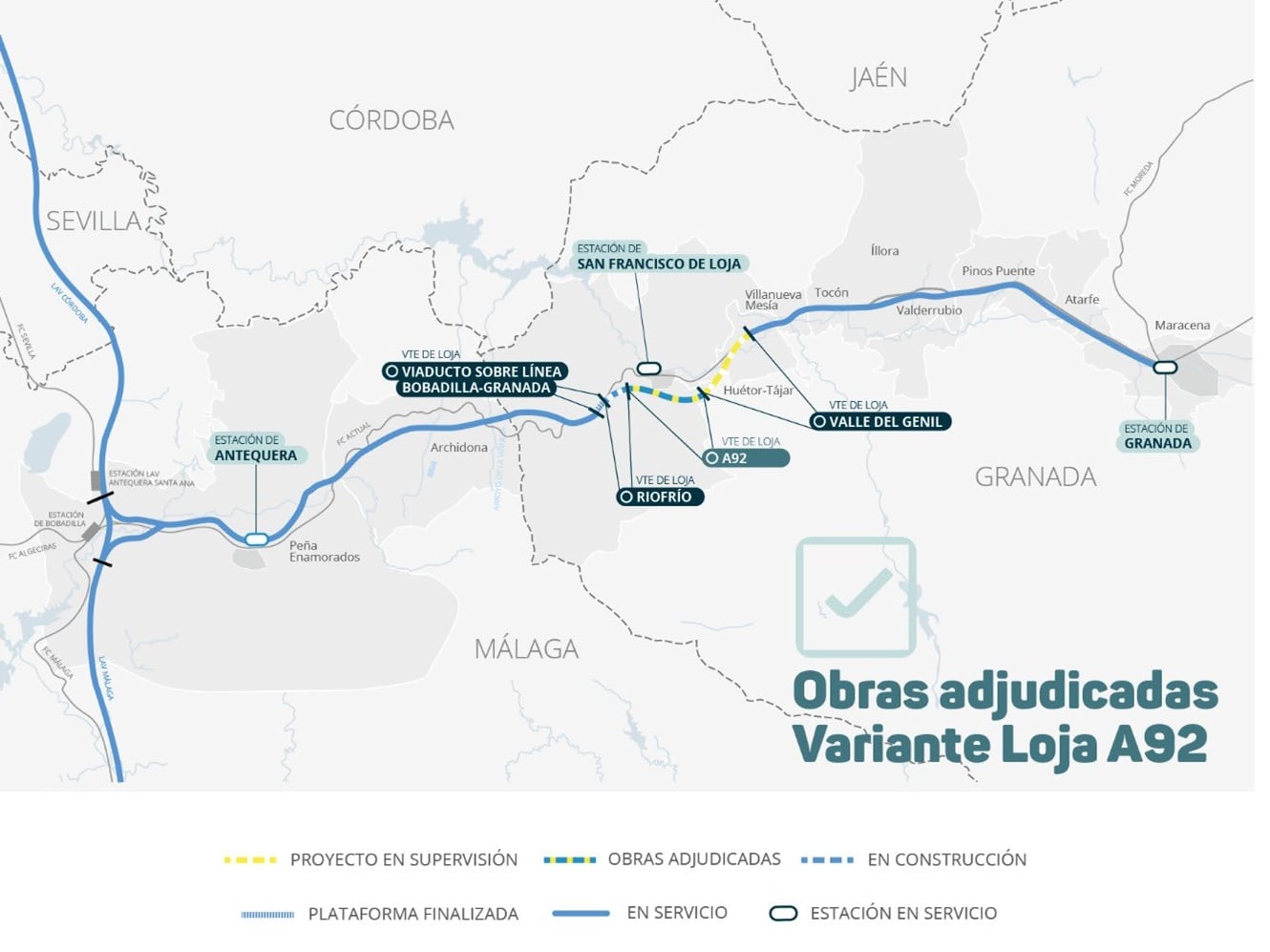 Proyecto del AVE Antequera-Granada