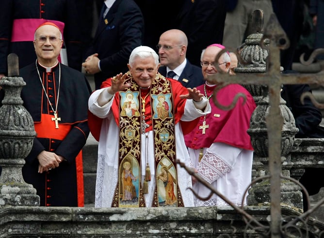 Benedicto XVI estará el sábado en Santiago de Compostela y el domingo en Barcelona