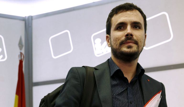 El candidato de IU a la presidencia del Gobierno, Alberto Garzón.