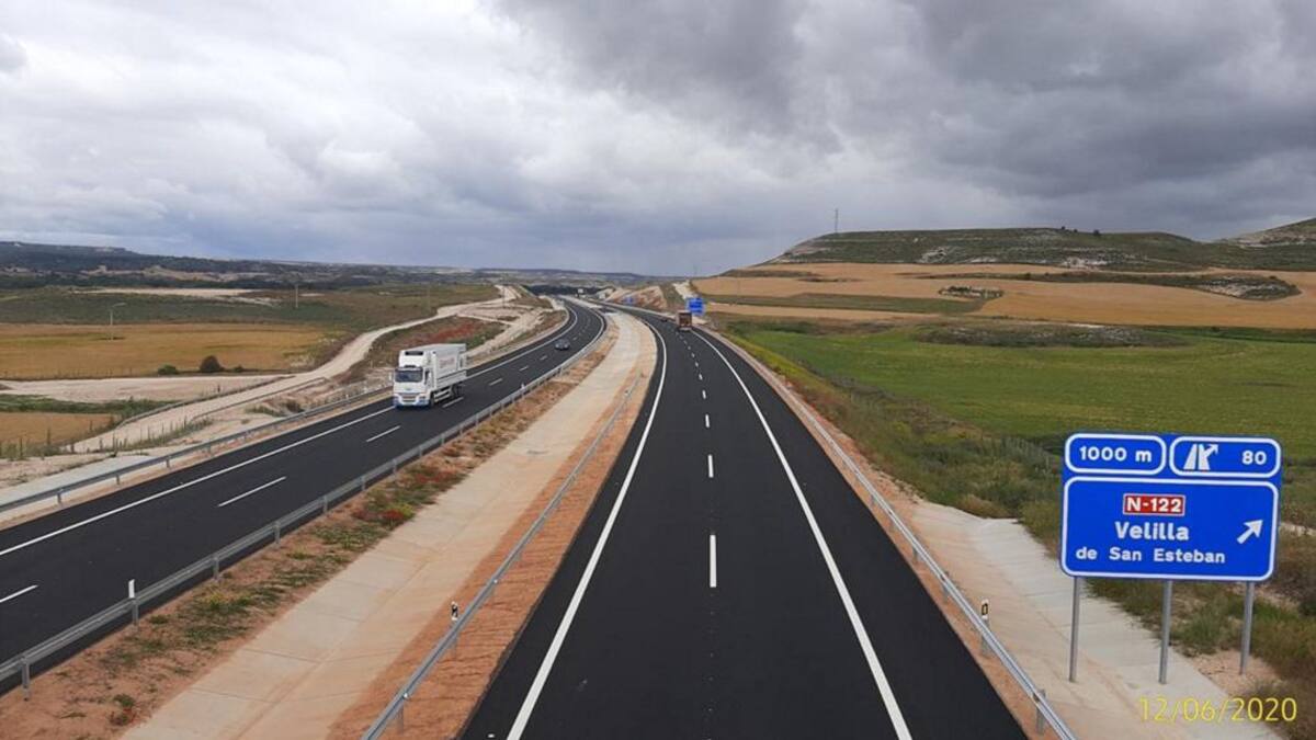 Soria estrena un nuevo tramo de la autovía del Duero A-11 de 13 kilómetros