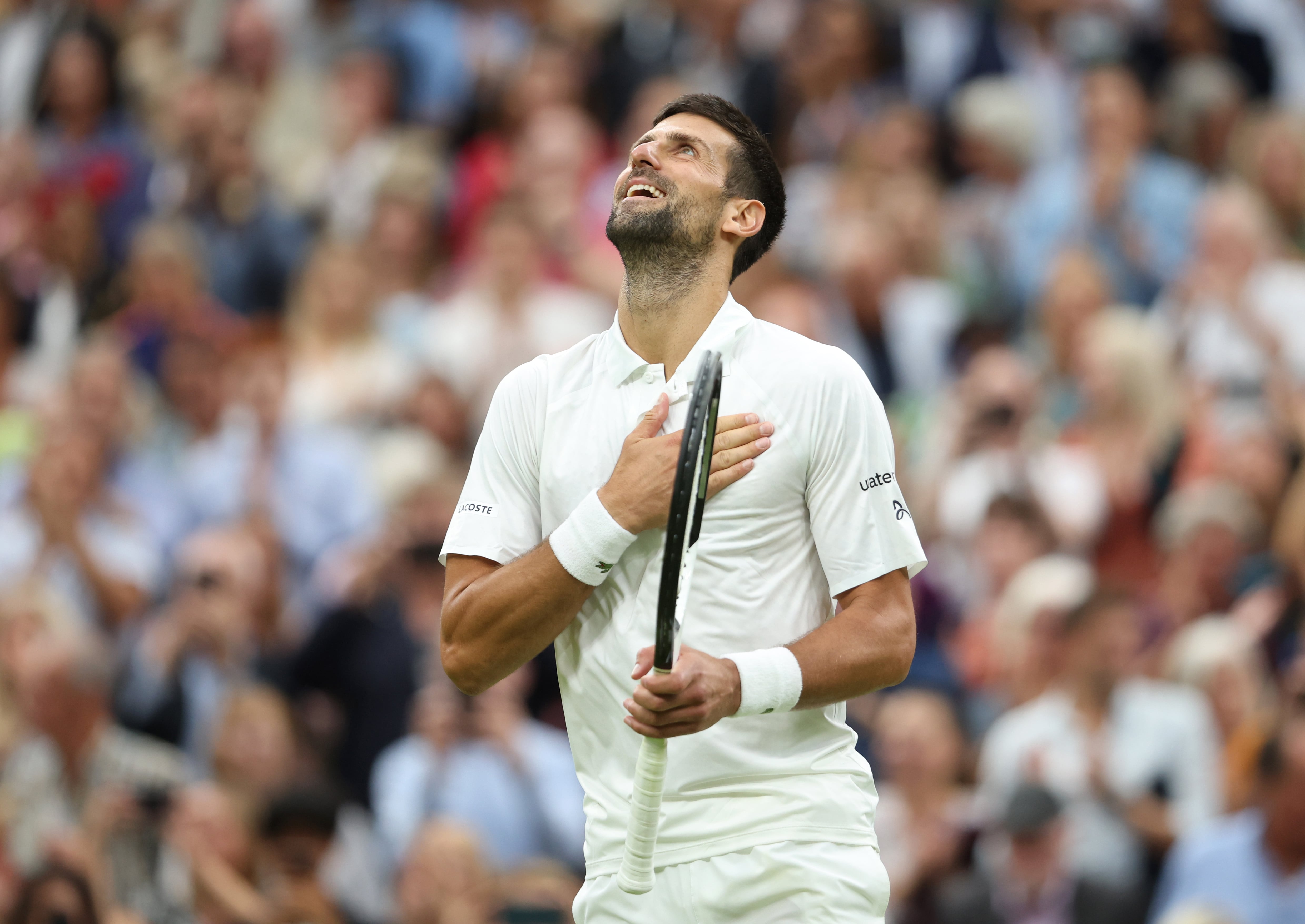 Novak Djokovic celebra su triunfo ante Sinner. (Photo by Julian Finney/Getty Images)