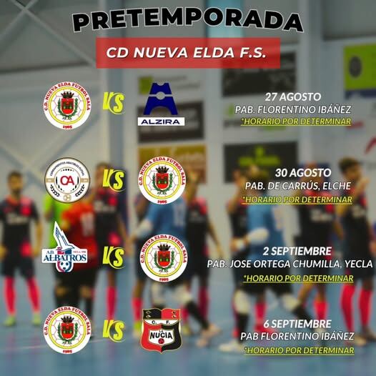 Calendario de amistosos