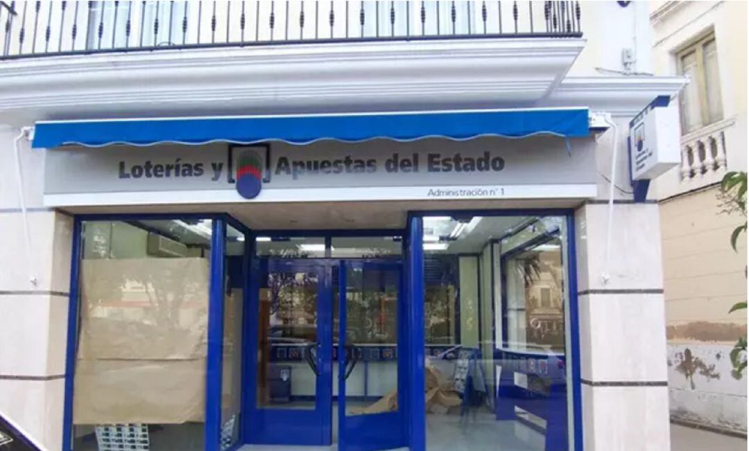 Una administración de lotería en una imagen de archivo.