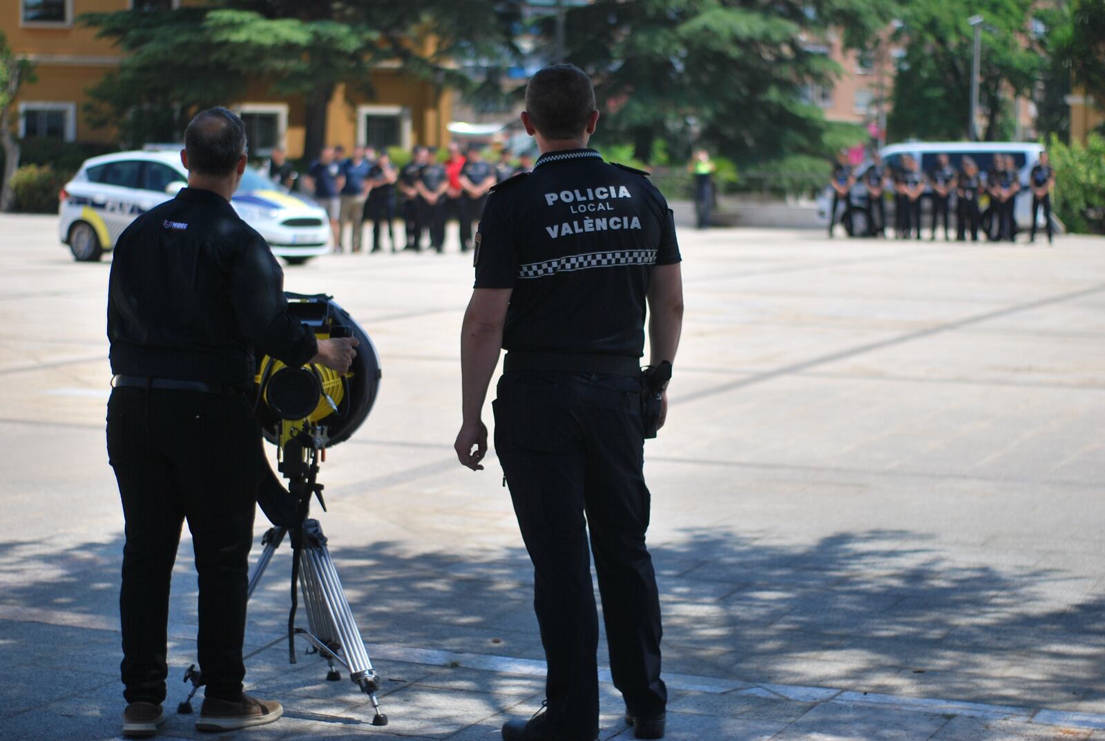 La Policía Local de València prueba un cañón sónico capaz de neutralizar a personas en eventos multitudinarios