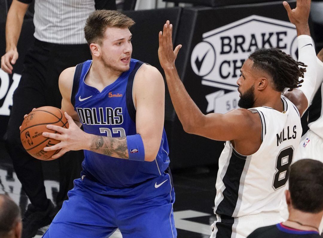 Doncic, en un partido ante San Antonio Spurs esta temporada