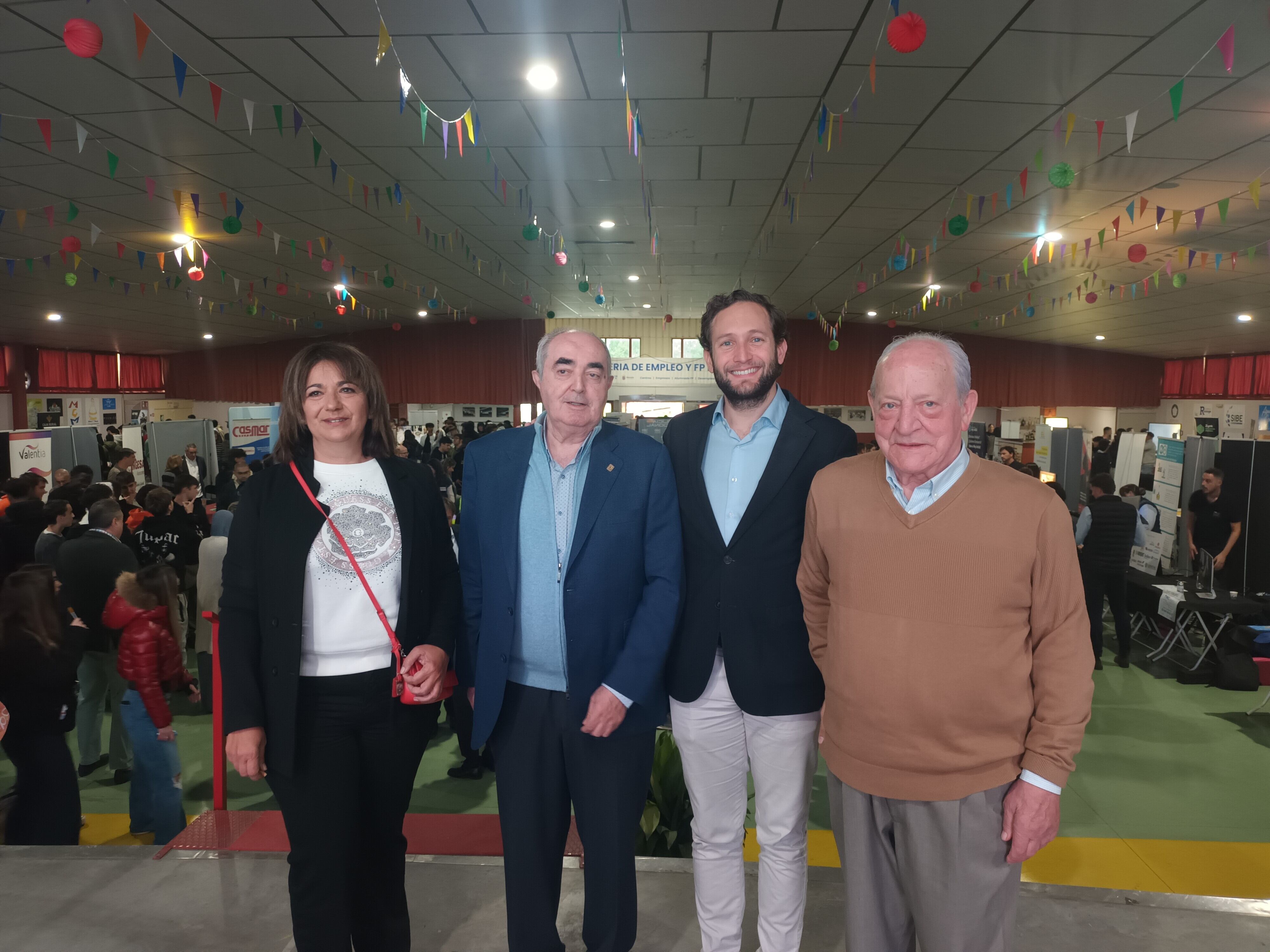 Sonia Bastinos, Manuel Rodríguez, Isaac Claver y Ángel Más tras la inauguración