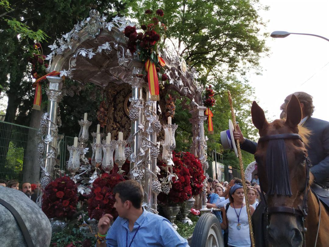 La carreta del simpecado de la Hermandad del Rocío de Jerez