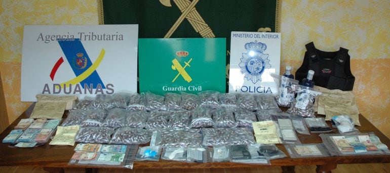 Los objetos incautados tras la detención