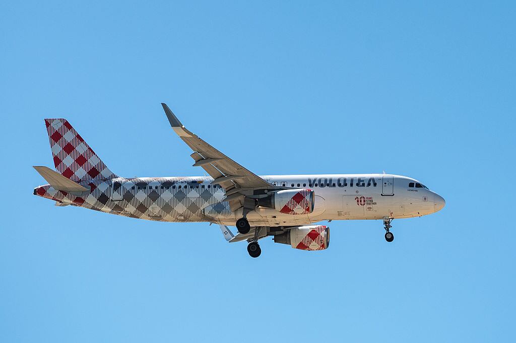 Un avión de la aerolínea Volotea