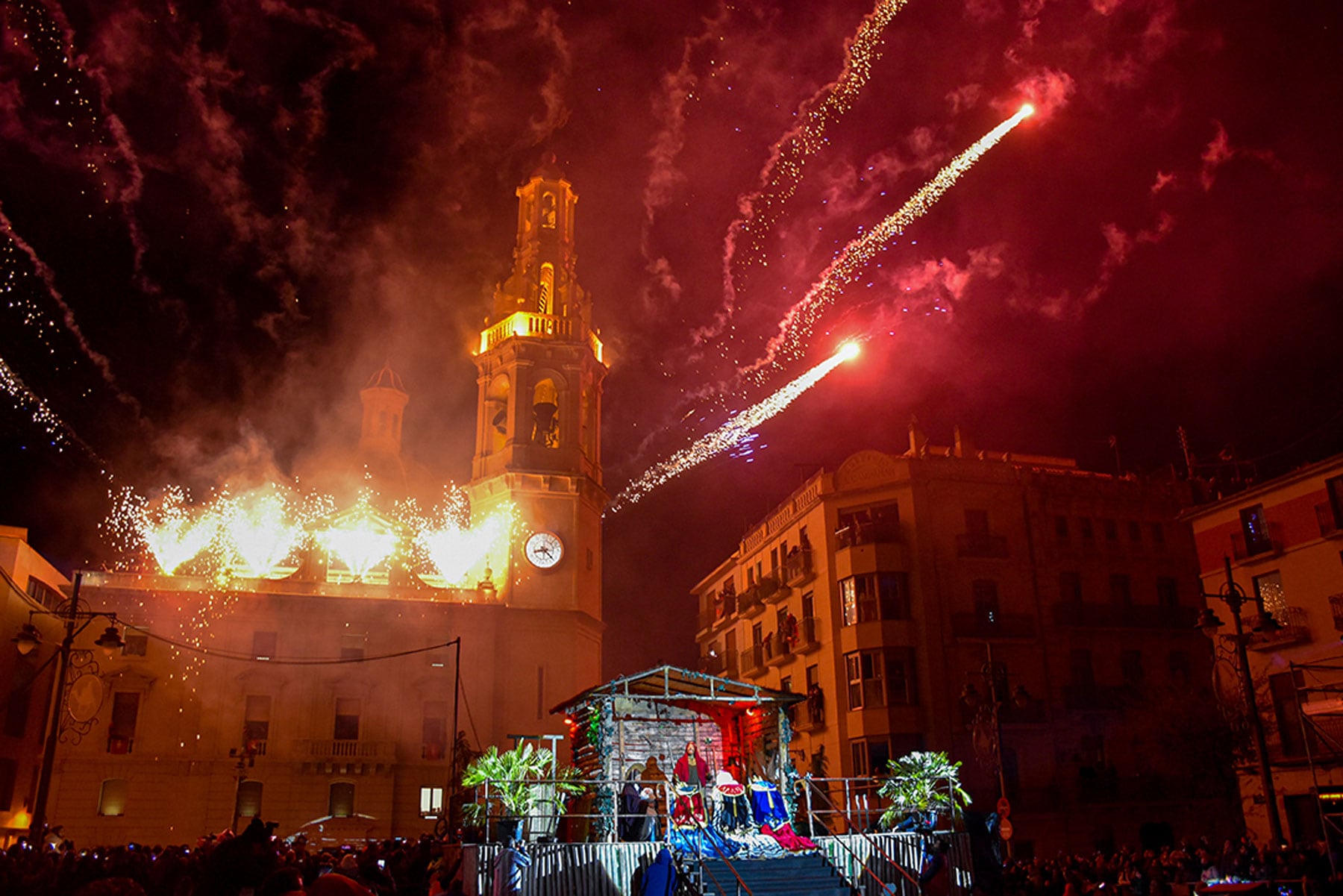 Imagen de la Adoración en la Plaza de España