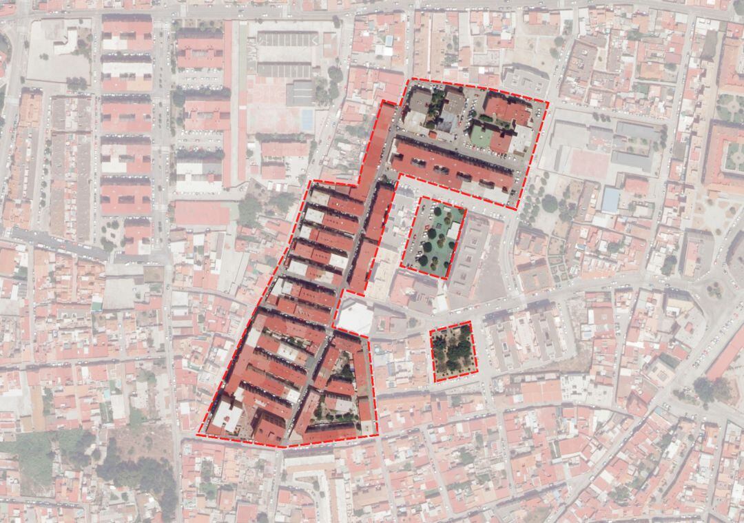 Plano aéreo de las obras.